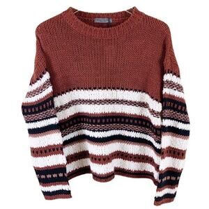 Anthropologie - Elsamanda - Italian Striped Knit Sweater - Size Med Top